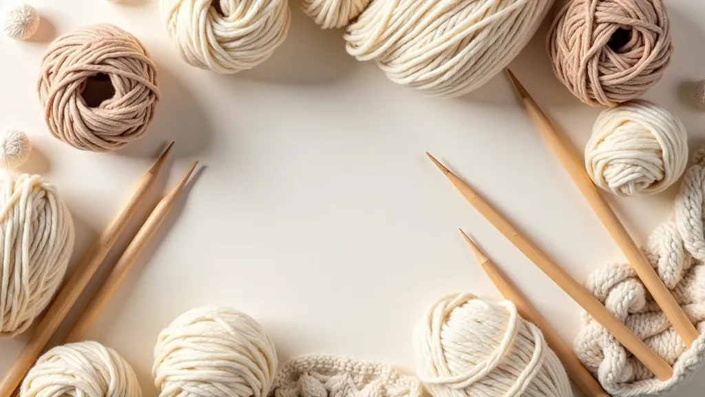 Beginner knitting supplies and materials